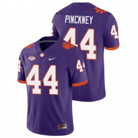 Men's Clemson Tigers Nyles Pinckney Purple College Football Playoff Game Jersey