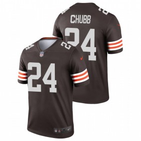 Men's Cleveland Browns Nick Chubb Brown Legend Jersey