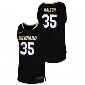 Men's Colorado Buffaloes 2019-20 #35 Black Dallas Walton College Basketball Replica Jersey