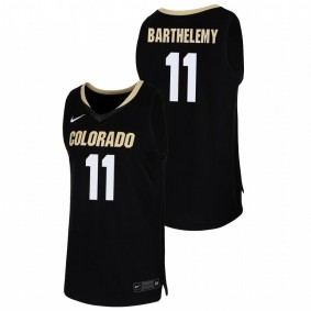 Men's Colorado Buffaloes 2019-20 #11 Black Keeshawn Barthelemy College Basketball Replica Jersey