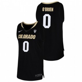 Luke O'Brien Colorado Buffaloes 2021 Black College Basketball Team Replica Jersey