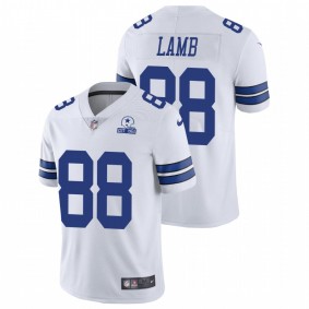 Men's Dallas Cowboys CeeDee Lamb #88 White Vapor Limited 60th Anniversary Jersey