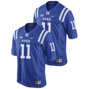 Men's Duke Blue Devils Isaiah Fisher-Smith Royal Replica Game Football Nike Jersey