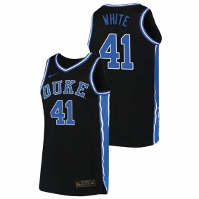 Jack White Duke Blue Devils 2019-20 Black Replica College Basketball Jersey