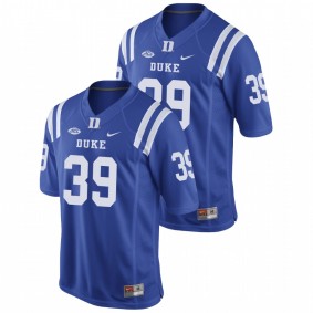 Men's Duke Blue Devils Jeremiah Lewis Royal Replica Game Football Nike Jersey