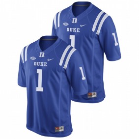 Men's Duke Blue Devils Jontavis Robertson Royal Replica Game Football Nike Jersey