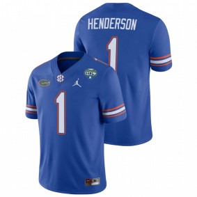 Men's Florida Gators CJ Henderson Royal 2020 Cotton Bowl Game Jersey