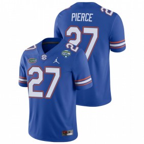 Men's Florida Gators Dameon Pierce Royal 2020 Cotton Bowl Game Jersey