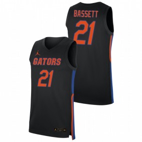 Dontay Bassett Florida Gators 2019-20 Black Replica College Basketball Jersey