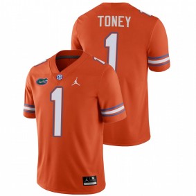 Men's Florida Gators Kadarius Toney Orange Alternate Game College Football Jersey