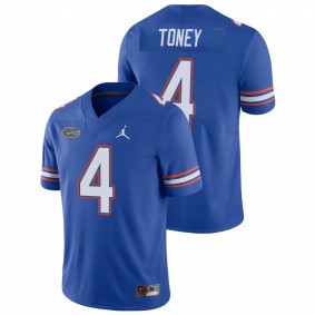 Men's Florida Gators Kadarius Toney Royal Limited Football Jordan Brand Jersey