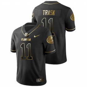 Men's Florida Gators Kyle Trask #11 Black College Football Golden Edition Limited Jersey