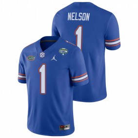 Men's Florida Gators Reggie Nelson Royal 2020 Cotton Bowl Game Jersey