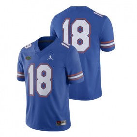 Male Florida Gators Jordan Brand #18 Royal College Football 2018 Game Jersey