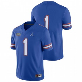 Men's Florida Gators #1 Royal Limited Football Jersey