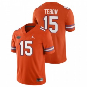 Men's Florida Gators Tim Tebow Orange Game College Football Jersey