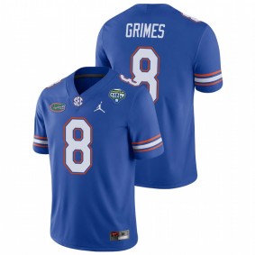 Men's Florida Gators Trevon Grimes Royal 2020 Cotton Bowl Game Jersey