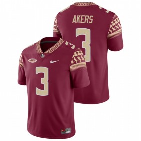 Men's Florida State Seminoles Cam Akers Garnet Game College Football Nike Jersey