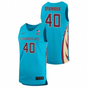 Florida State Seminoles Isaac Spainhour 2021 Blue Basketball Alternate Jersey