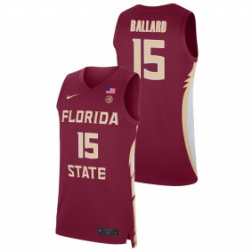 Florida State Seminoles Quincy Ballard 2021 Red Basketball Replica Jersey