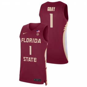 Florida State Seminoles RaiQuan Gray 2021 Red Basketball Replica Jersey