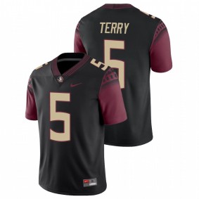 Men's Florida State Seminoles Tamorrion Terry Black College Football Alternate Game Nike Jersey