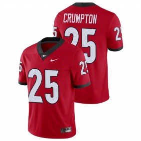 Men's Georgia Bulldogs Ahkil Crumpton Red College Football Alumni Player Jersey