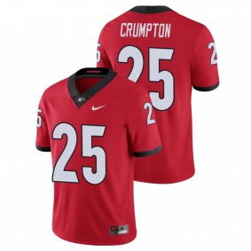 Men's Georgia Bulldogs Ahkil Crumpton Red Limited Jersey