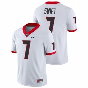 Men's Georgia Bulldogs D'Andre Swift White Game College Football Nike Jersey