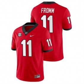 Men's Georgia Bulldogs Jake Fromm #11 Red College Football Home Game Jersey