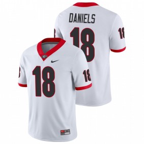 Men's Georgia Bulldogs JT Daniels White Game College Football Nike Jersey