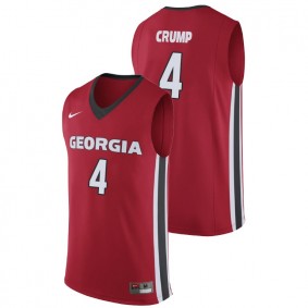 Male Georgia Bulldogs College Basketball #4 Red Tyree Crump Replica Jersey