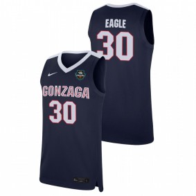 Abe Eagle Gonzaga Bulldogs Navy 2021 WCC Basketball Conference Tournament Champions Replica Jersey