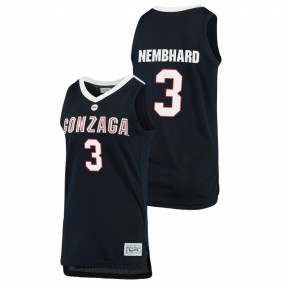 Men's Gonzaga Bulldogs 2021 #3 Navy Andrew Nembhard Original Retro Brand Alumni Basketball Jersey