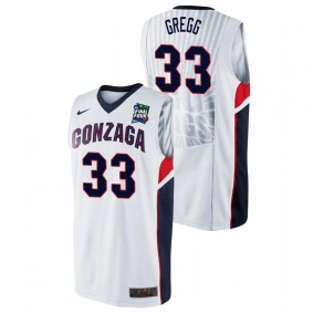 Ben Gregg Gonzaga Bulldogs White 2021 Final Four Jersey