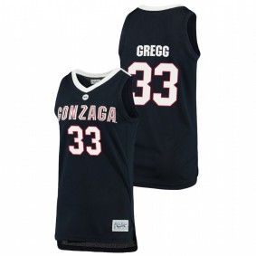 Men's Gonzaga Bulldogs 2021 #33 Navy Ben Gregg Original Retro Brand Alumni Basketball Jersey