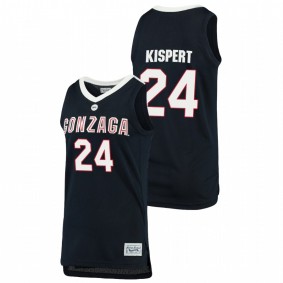 Men's Gonzaga Bulldogs 2021 #24 Navy Corey Kispert Original Retro Brand Alumni Basketball Jersey