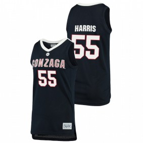 Men's Gonzaga Bulldogs 2021 #55 Navy Dominick Harris Original Retro Brand Alumni Basketball Jersey