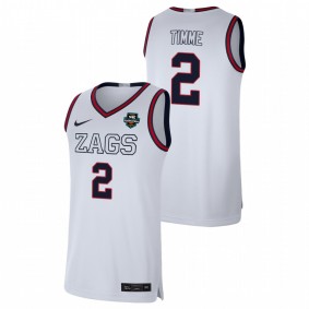 Drew Timme Gonzaga Bulldogs White 2021 WCC Basketball Conference Tournament Champions Limited Jersey