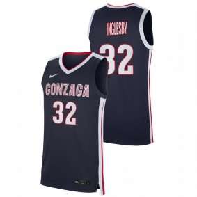 Men's Gonzaga Bulldogs 2021 #32 Navy Evan Inglesby Replica College Basketball Jersey