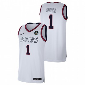 Jalen Suggs Gonzaga Bulldogs White 2021 WCC Basketball Conference Tournament Champions Limited Jersey