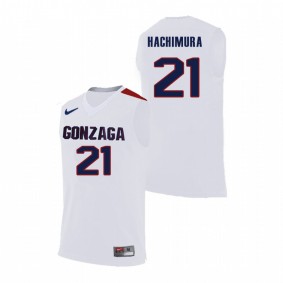 Men's Gonzaga Bulldogs College Basketball #21 White Rui Hachimura Replica Nike Jersey