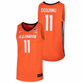 Ayo Dosunmu Illinois Fighting Illini Orange College Basketball Jersey