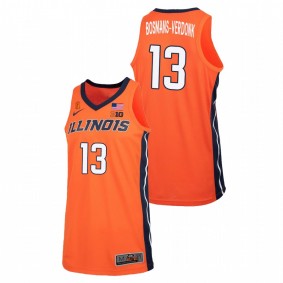 Benjamin Bosmans-Verdonk Illinois Fighting Illini 2021 Orange College Basketball Replica Jersey