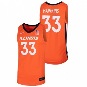 Coleman Hawkins Illinois Fighting Illini Orange College Basketball Jersey