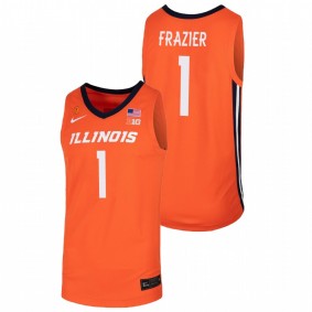 Trent Frazier Illinois Fighting Illini Orange College Basketball Jersey