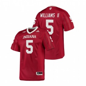 Men's Indiana Hoosiers Dexter Williams II #5 Crimson College Football Game Jersey