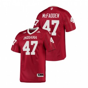 Men's Indiana Hoosiers Micah McFadden #47 Crimson College Football Game Jersey