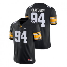 Male Iowa Hawkeyes Nike #94 Black Adrian Clayborn Game College Football Jersey