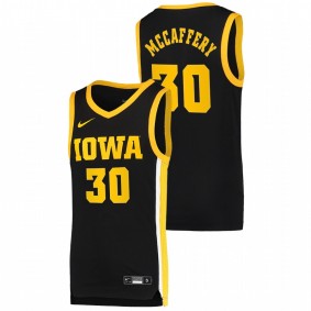 Iowa Hawkeyes Connor McCaffery 2021 Black Basketball Dri-FIT Swingman Jersey